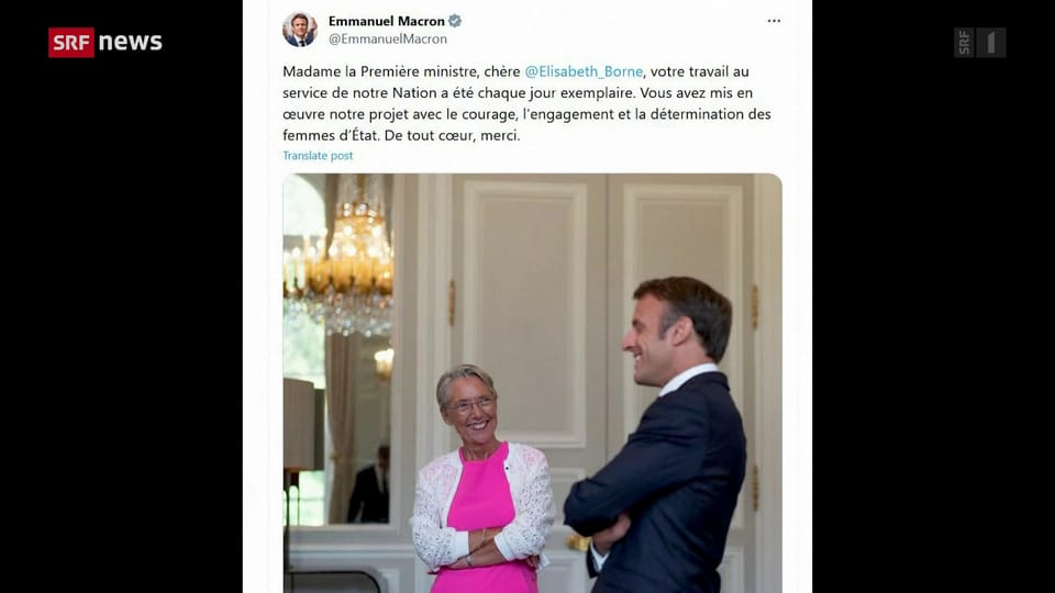 Frankreichs Premierministerin zieht den Hut