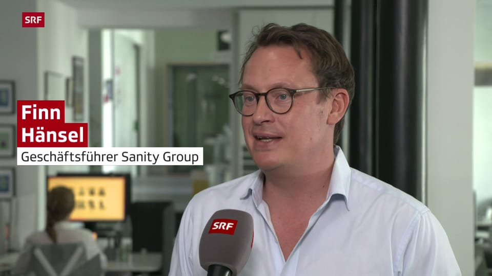Sanity-Group-Chef Finn Hänsel hat auch finanzielle Interessen