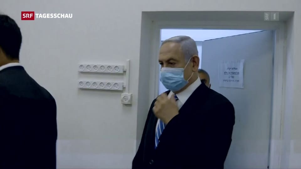 Benjamin Netanjahu vor Gericht