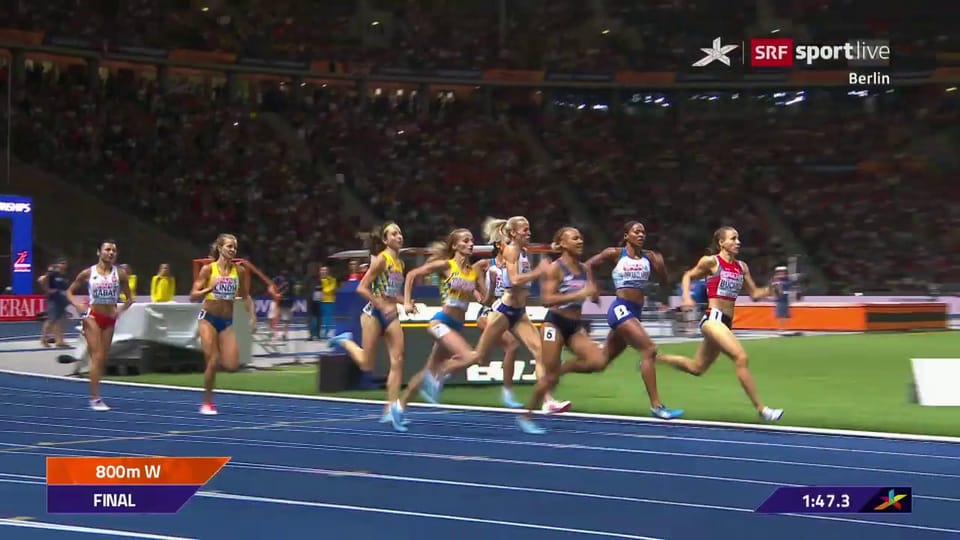 Archiv: Der Frauen-Final über 800 m an der EM in Berlin