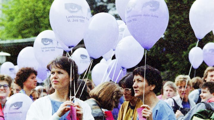 Vor 28 Jahren: der grosse Schweizer Frauenstreik 1991