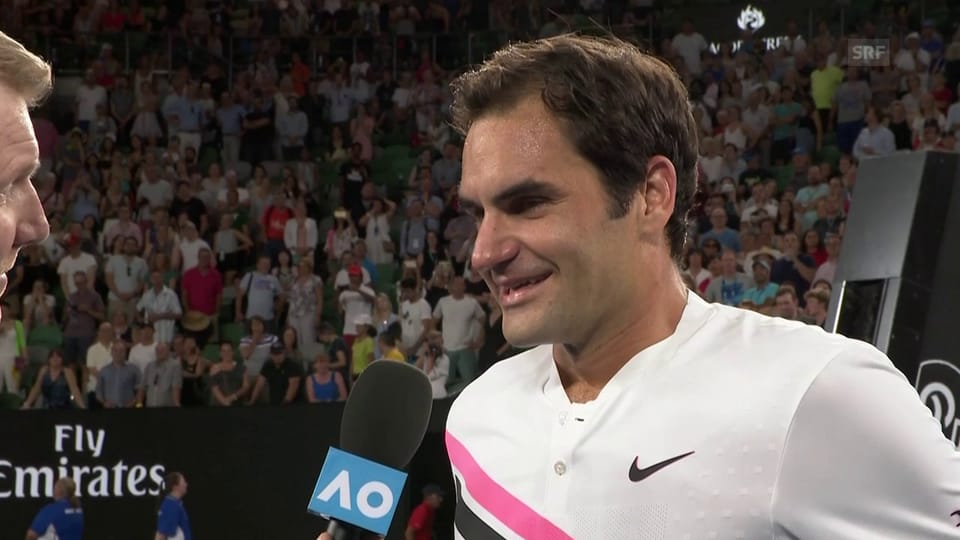 Federer: «Zum Glück wieder Nightsession» (engl.)