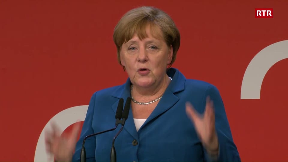 Il pled da la chanceliera da la Germania Angela Merkel