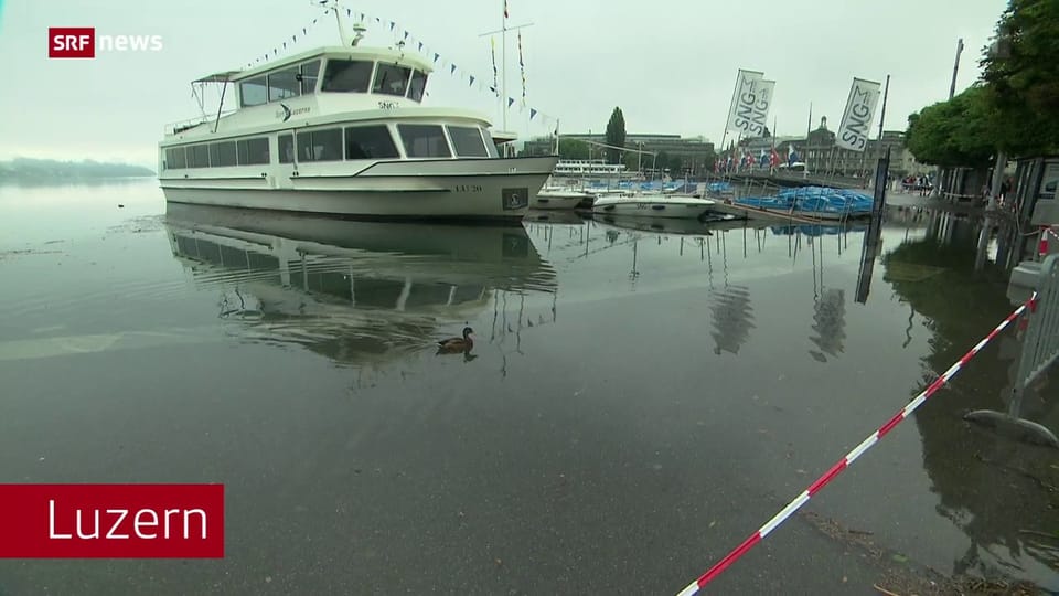 Unwettersituation in der Schweiz Unwettersituation in der Schweiz