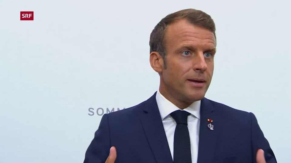 Macron äussert sich am G7-Gipfel (franz.)