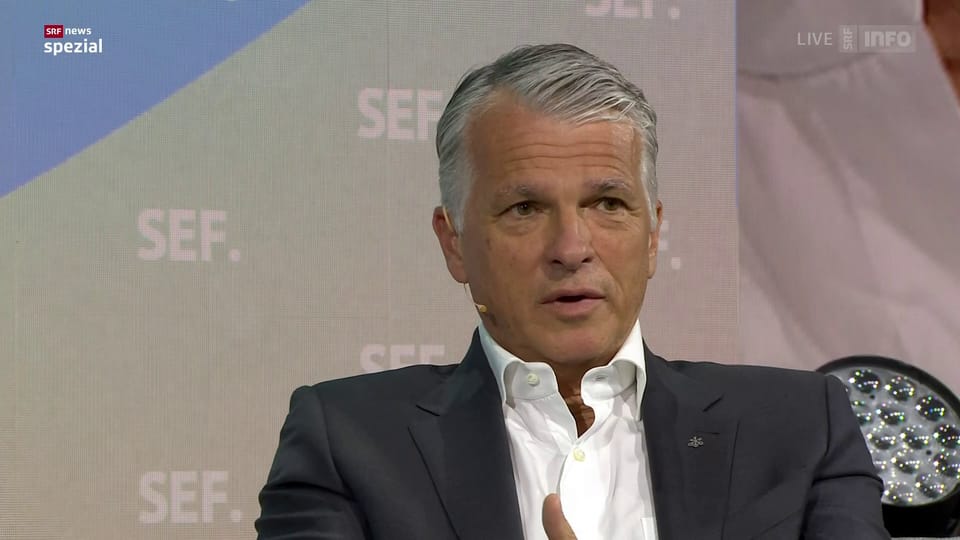 UBS-Chef Sergio Ermotti am Swiss Economic Forum