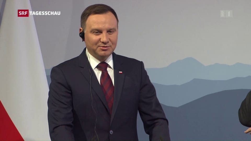Polens Präsident Duda in Bern