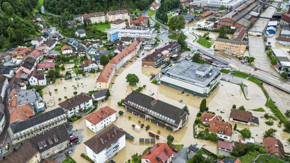 Die Schweiz hilft Slowenien nach Überschwemmung