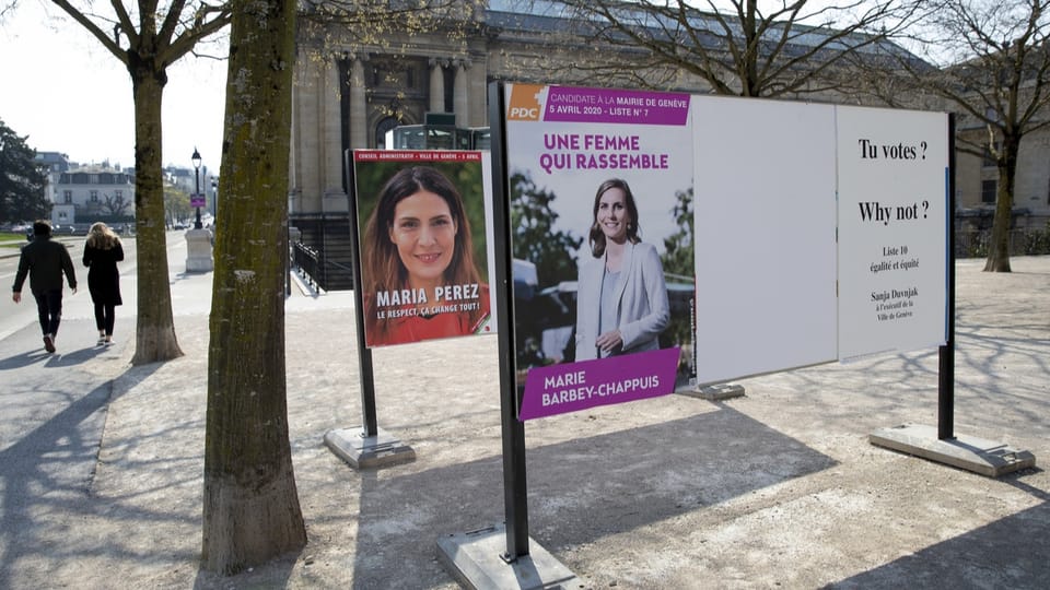 Wahlkampf im menschenleeren Genf
