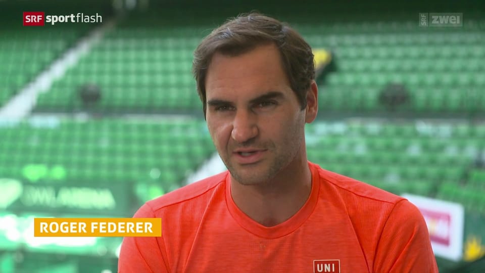 Federer vor dem Turnier in Halle