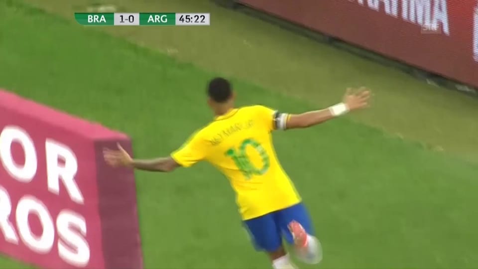 Die Tore bei Brasilien-Argentinien