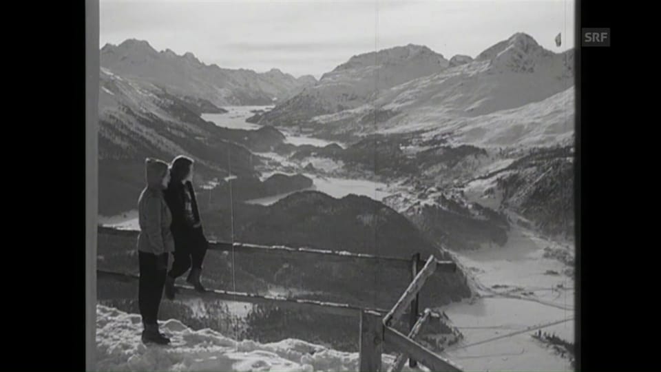 Prominenz beim Wintersport (SFW vom 12.1.1951)