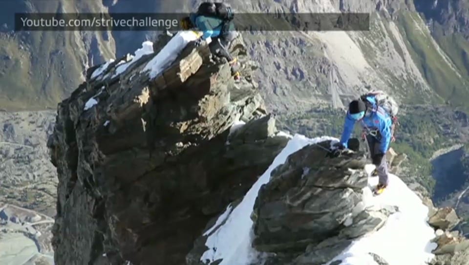 Video-Ausschnitt aus der Matterhorn-Besteigung (unkomm.)