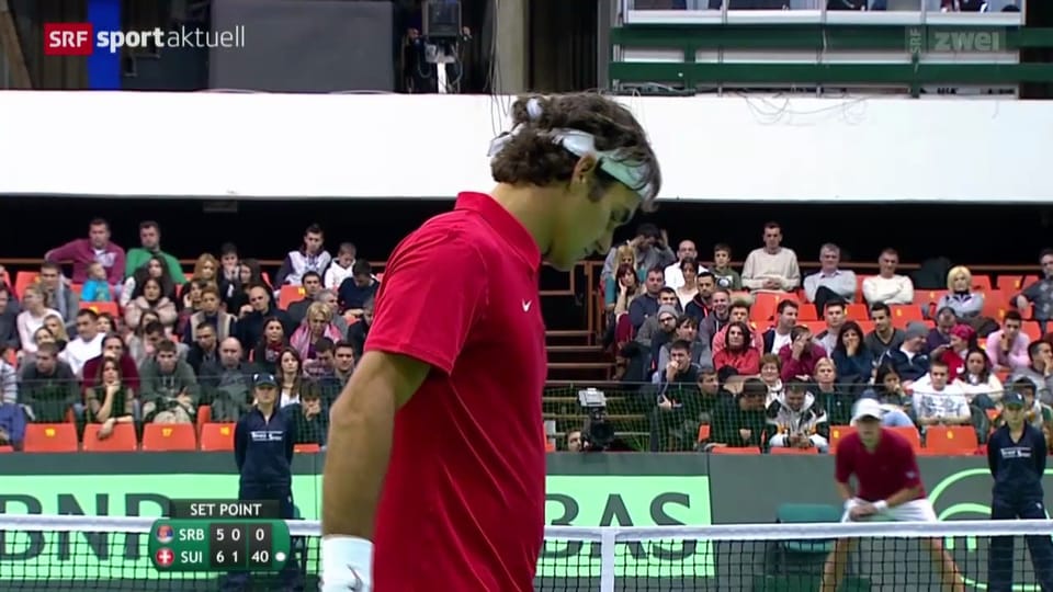 Tennis: Davis Cup, Bozoljac - Federer