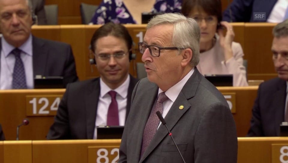 EU- Kommissionspräsident Jean- Claude Juncker stichelte