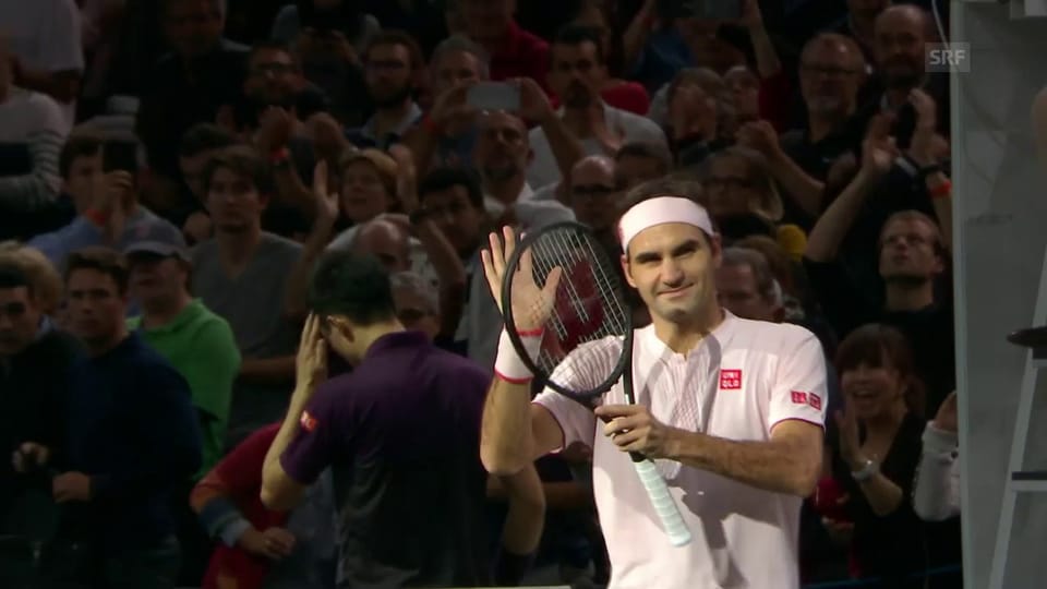 Paris-Bercy: Federer bezwingt Nishikori im Viertelfinal