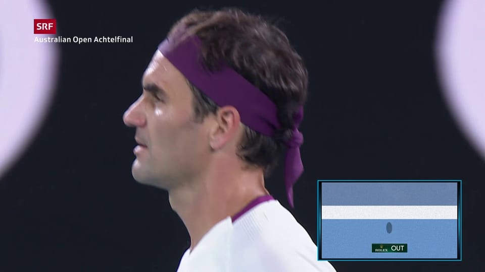 Ballwechsel abgebrochen: Federer-Challenge zum Break