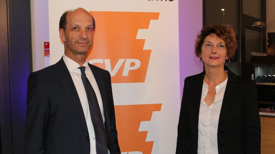 Die CVP will ihre beiden Sitze verteidigen: mit Beat Rieder und Marianne Maret
