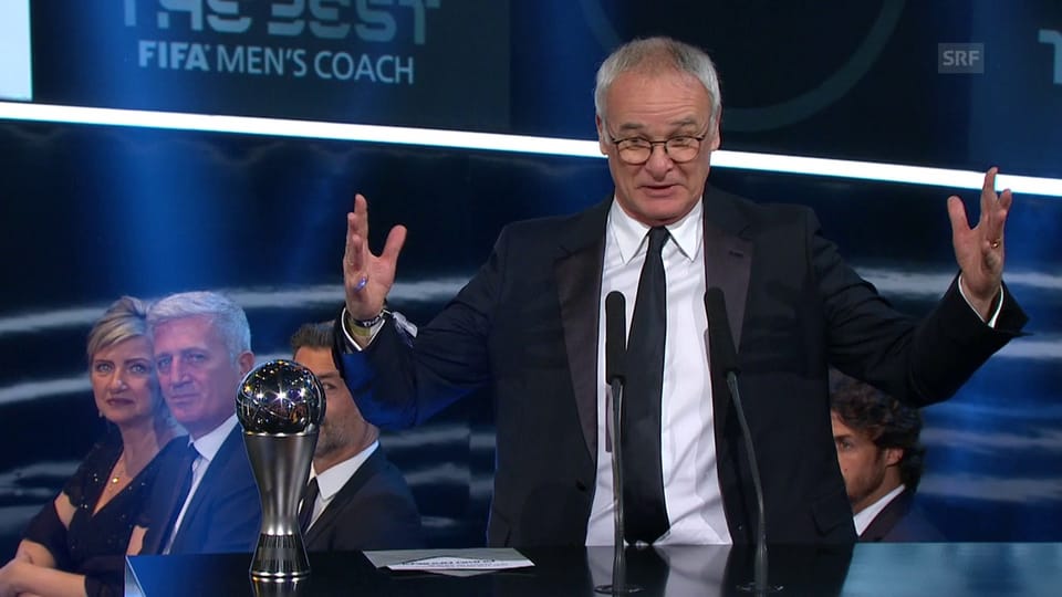 Archiv: Ranieri wird 2016 zum Trainer des Jahres gewählt
