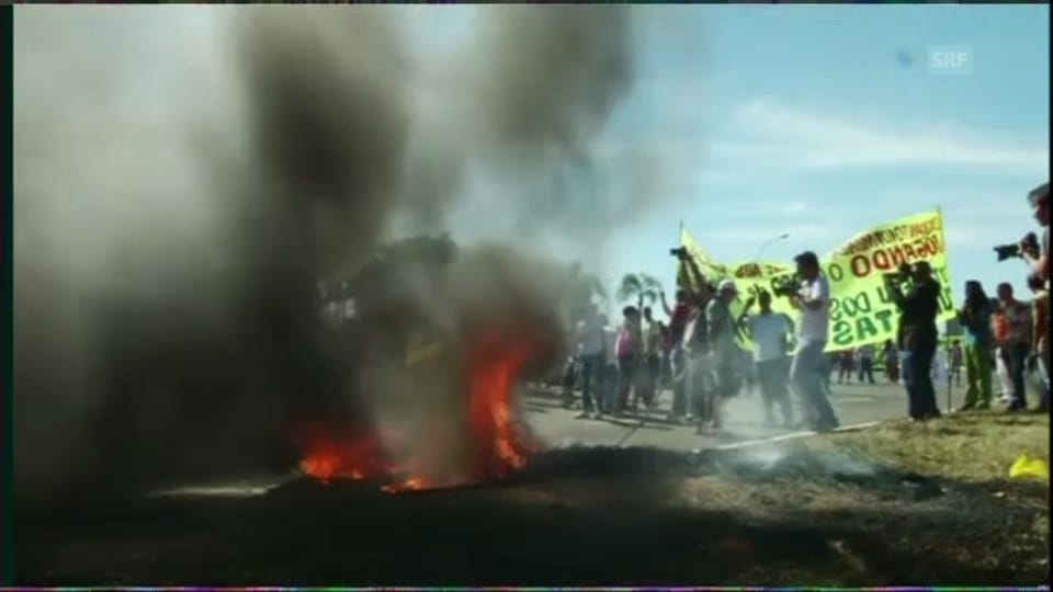 Proteste vor Confed Cup in Brasilia