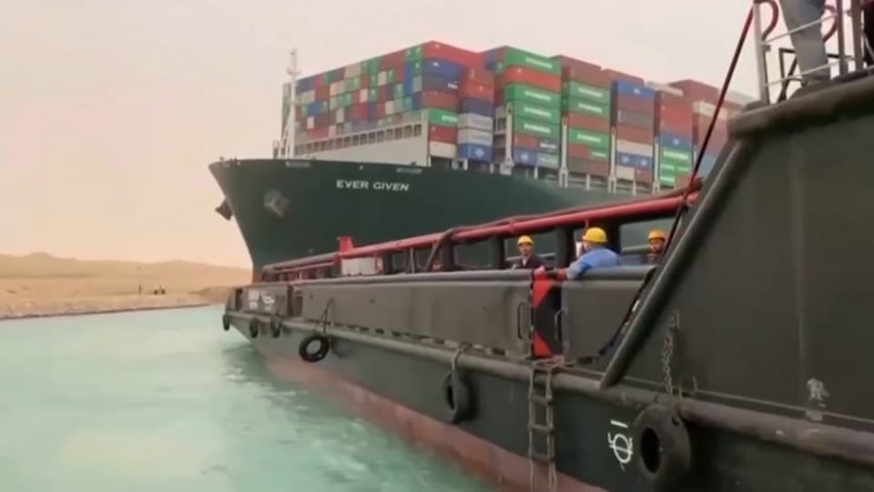 Aus dem Archiv: Folgenschwere Blockade des Suezkanals