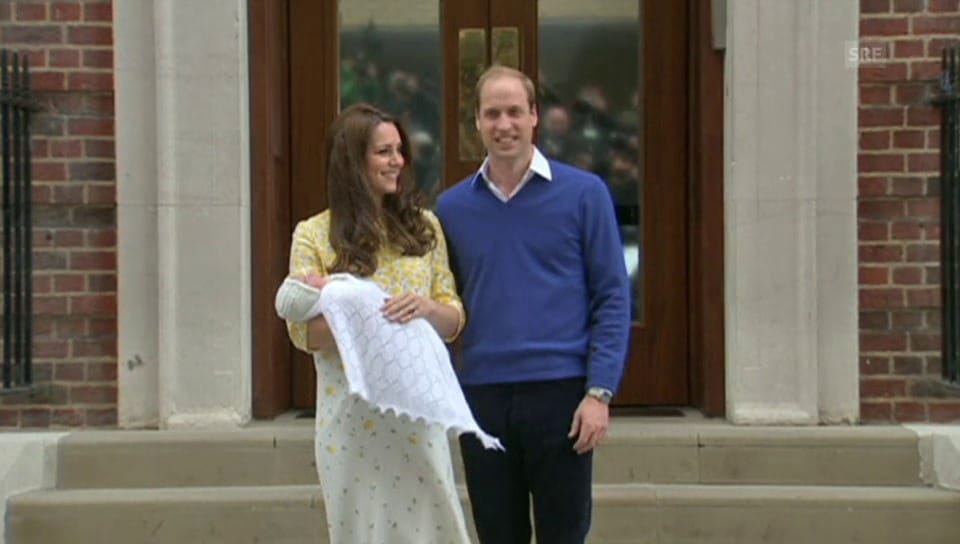 Kate und William präsentieren das Baby