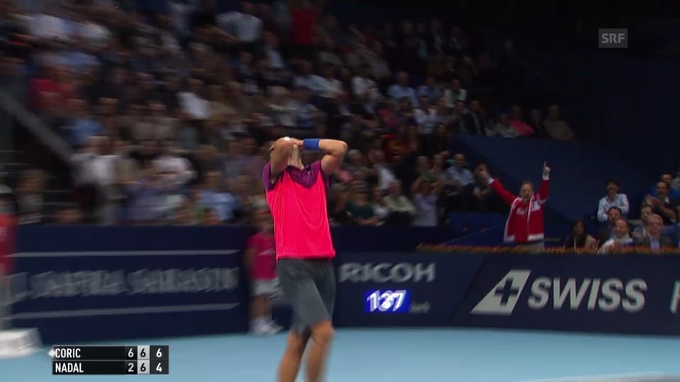 Live-Highlights Nadal-Coric an den Swiss Indoors
