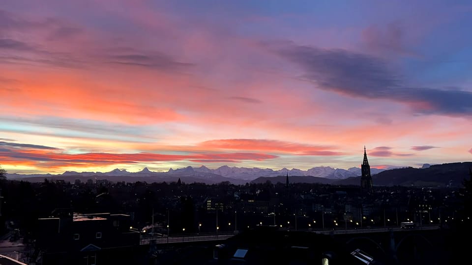 Morgenrot bei Bern, 12. Januar, Philippe Gyarmati