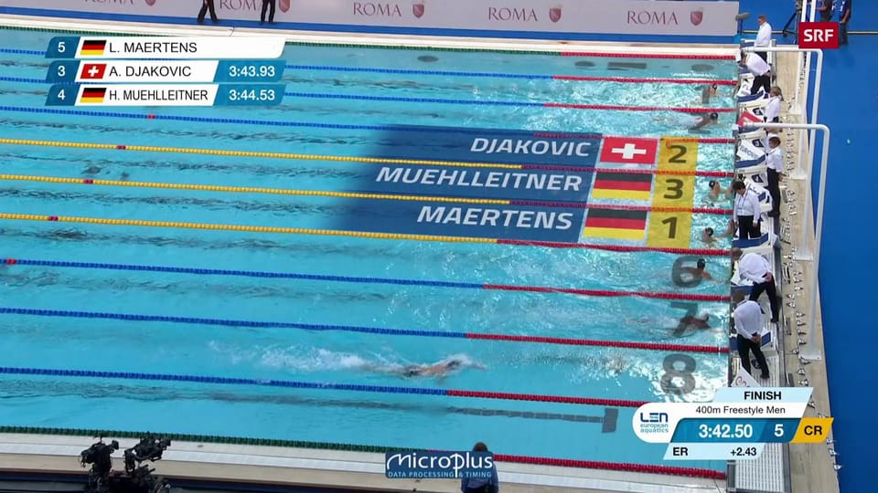 Djakovic schwimmt zur Silbermedaille