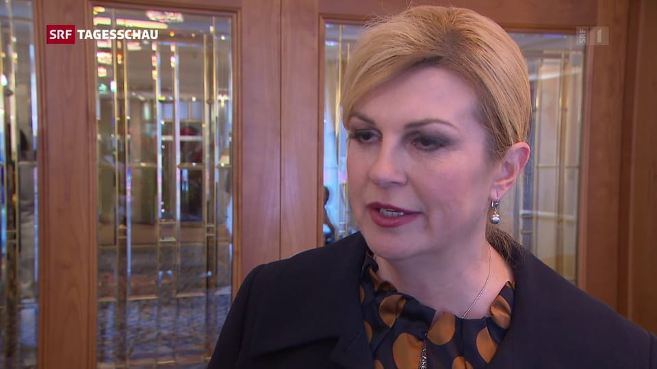 Kroatiens Präsidentin Kolinda Grabar-Kitarović: «Illegale Abschiebungen?»