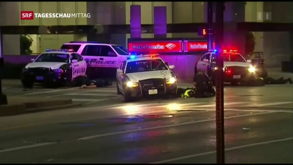 Schüsse auf Polizisten in Dallas
