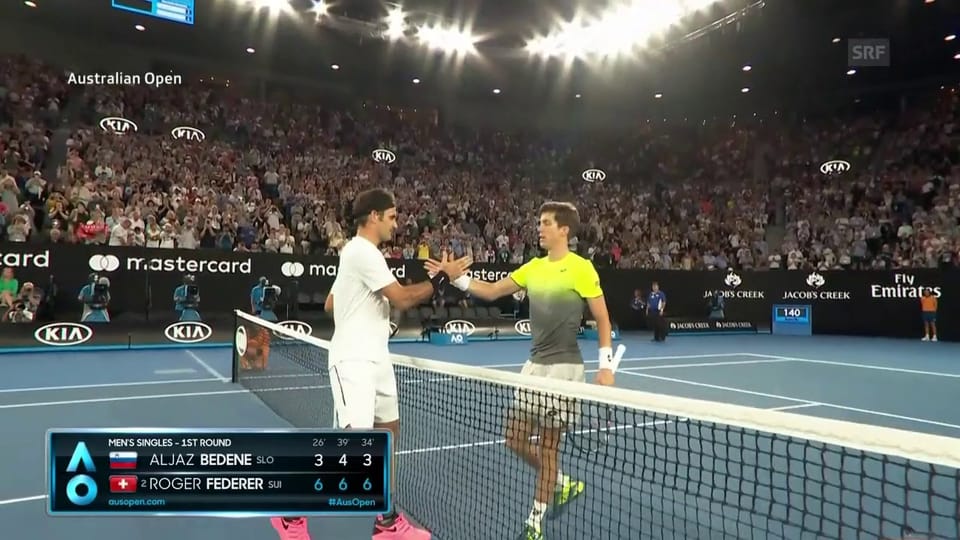 Die Live-Highlights bei Federer - Bedene