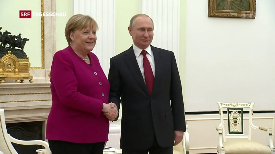 Angela Merkel zu Gast im Kreml