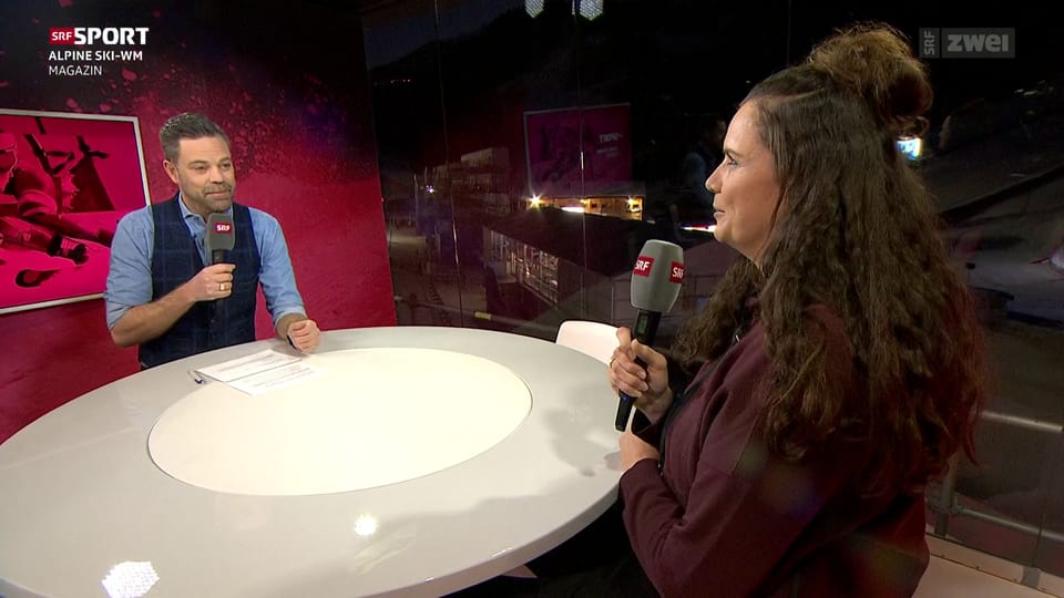 Alpine Ski WM Magazin ExFahrerin Nadja JnglinKamer zu Gast im WM