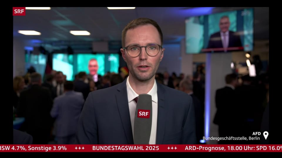 AfD-Jubel nicht so gross wie erwartet - News-Clip - Play SRF