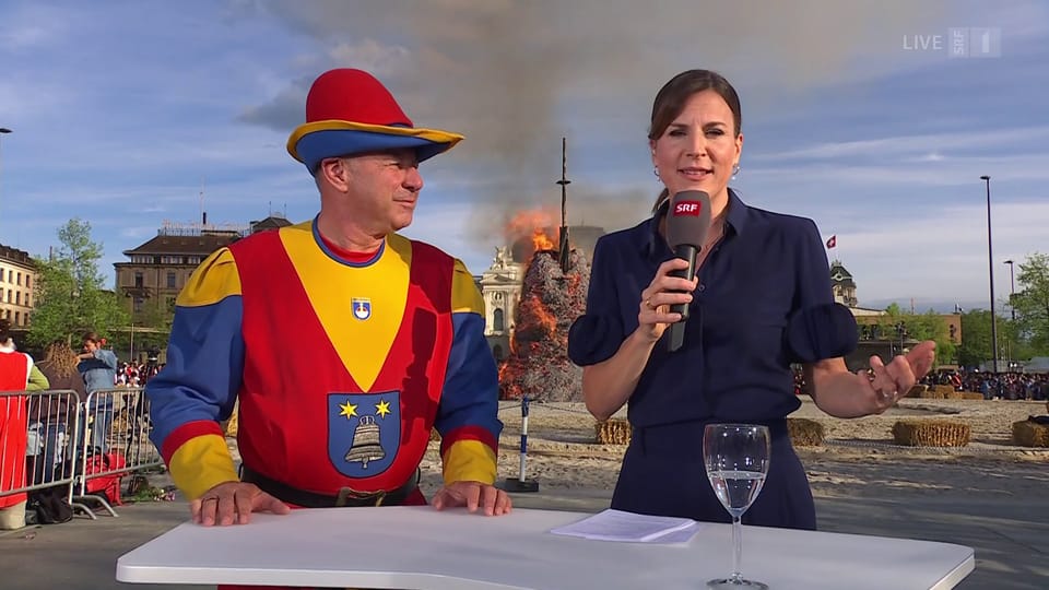 Reto Rohrer Sechseläuten 2026 mit Cornelia Boesch und Reto Henger - Play SRF
