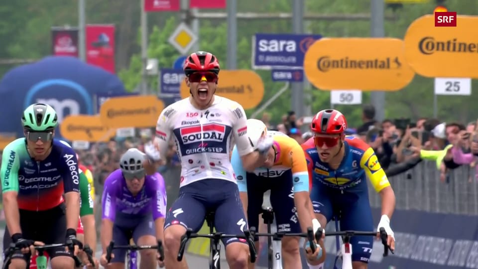 Massensturz im Schlusssprint â Magnier gewinnt - Sport-Clip - Play SRF
