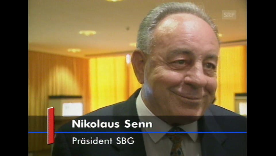 Tagesschau BR Otto Stich verabschiedet sich an der Tagung Play SRF