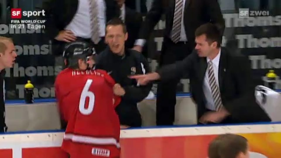sportaktuell Eishockey WM 2010, Schlägerei nach Viertelfinal