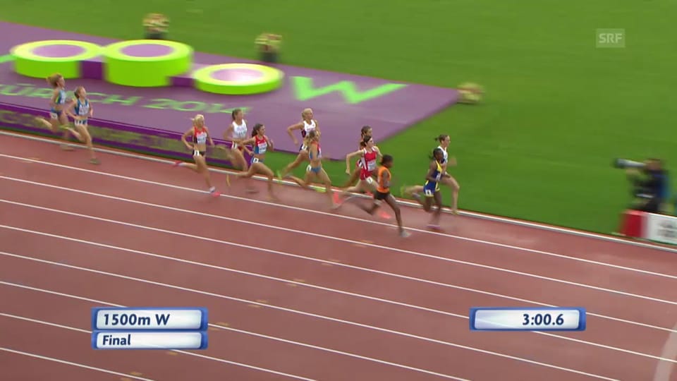 sportlive LeichtathletikEM Letzte Runde im 1500mFinal Frauen