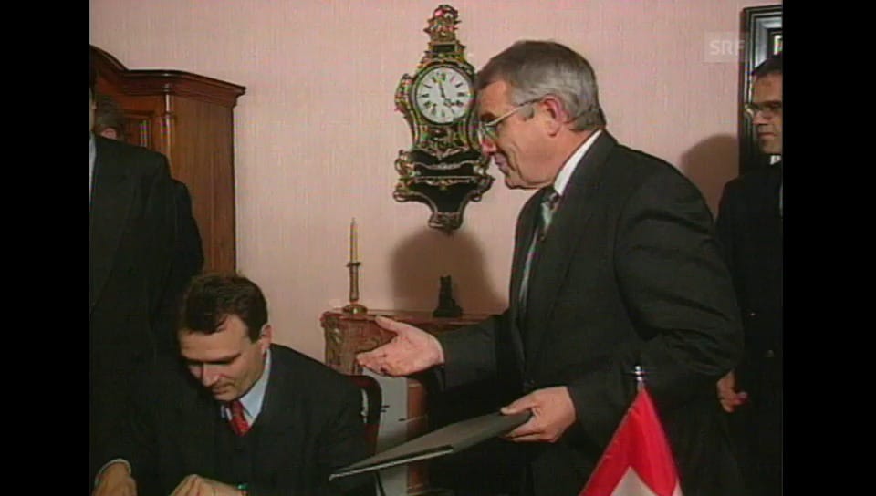 Tagesschau Treffen von BRP Arnold Koller und dem österrei... Play SRF