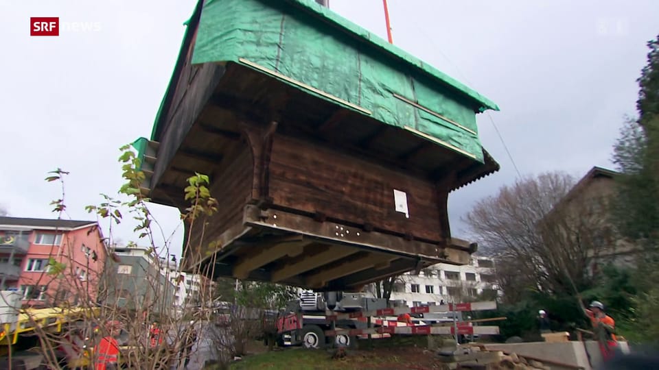 Schweiz aktuell Horw Alter Speicher zügelt aus Dorfkern Play SRF