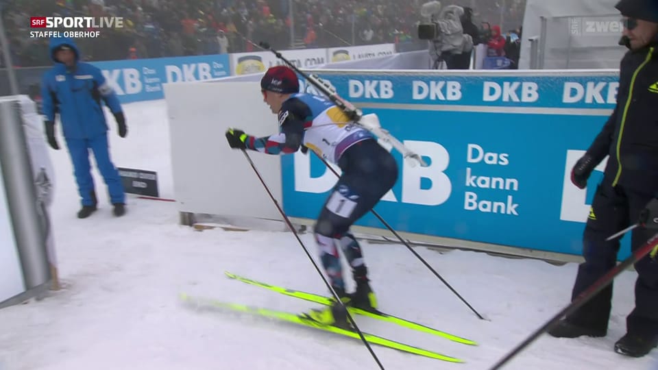 SportClip Tarjei Bö verpasst beinahe seinen Einsatz Play SRF