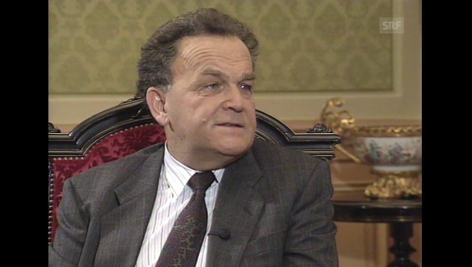Tagesschau Interview Bundesrat Otto Stich zur Förderung vo... Play SRF