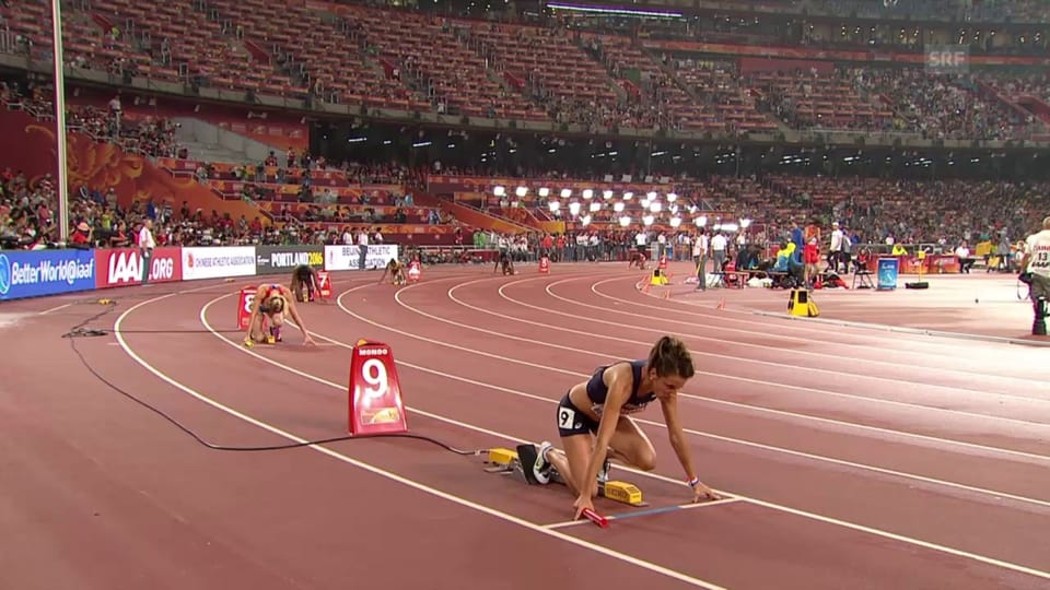 sportlive Leichtathletik WM 2015 in Peking, 4x 400m Staffel der
