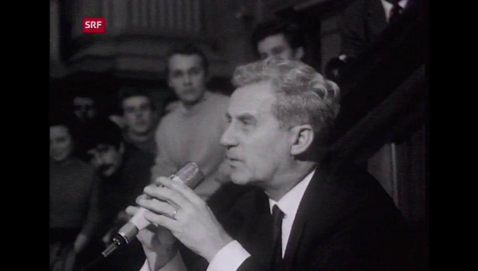 Tagesschau vor 25 Jahren Vortrag BR Roger Bonvin an ETH Play SRF