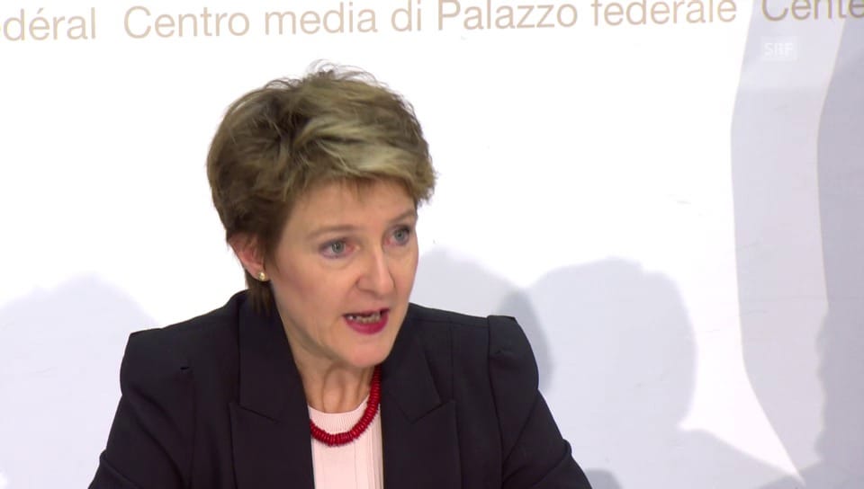 NewsClip Sommaruga zur schwierigen Konstellation Play SRF