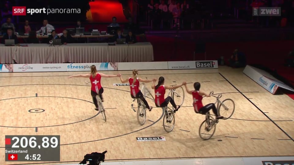 Sportpanorama Rad HallenradsportWM in Basel, Kunstradfahren Play SRF