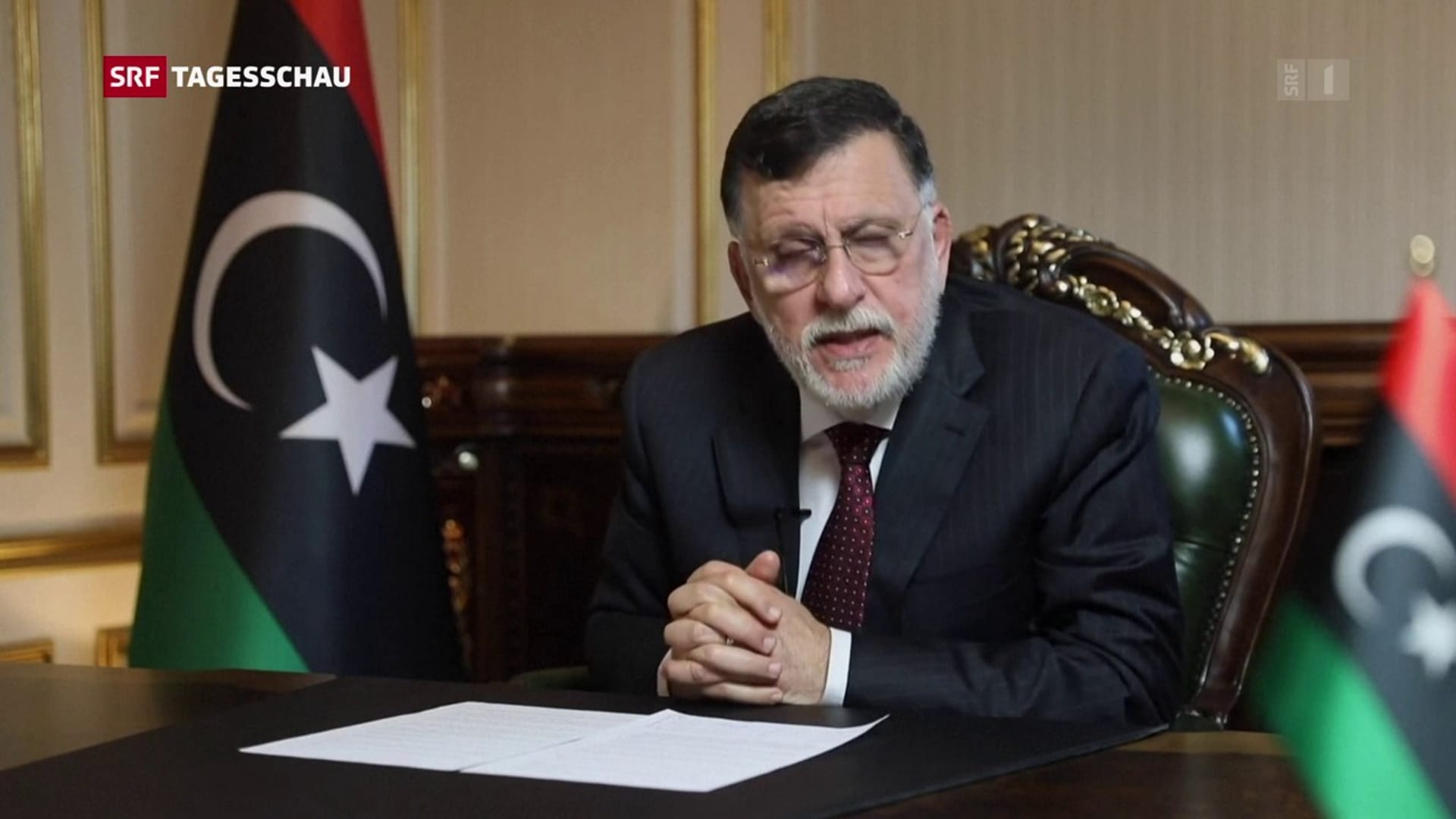 Tagesschau Libyscher Regierungschefs Fajis alSarradsch tritt ab
