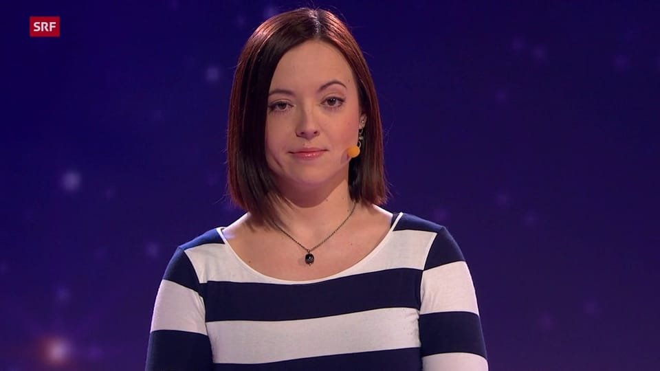 1 gegen 100 mit Audiodeskription Francesca Künzle aus Luzern mit